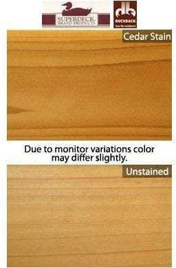 Creekvine Designs 3' Cedar Tab Back Bench
