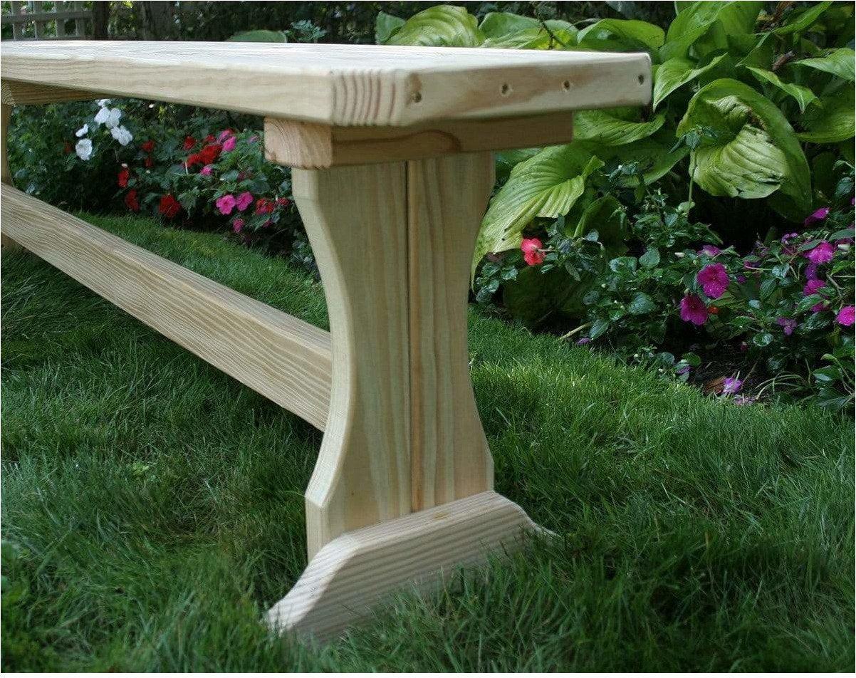 Creekvine Designs 5' Behandelte Pine Trestle Garden Bench