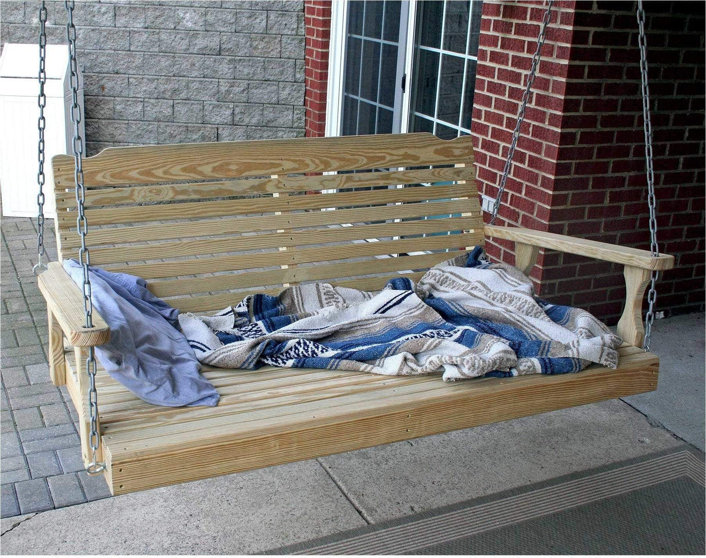 Creekvine Designs 64' Behandelte Kiefer Crossback Swingbed