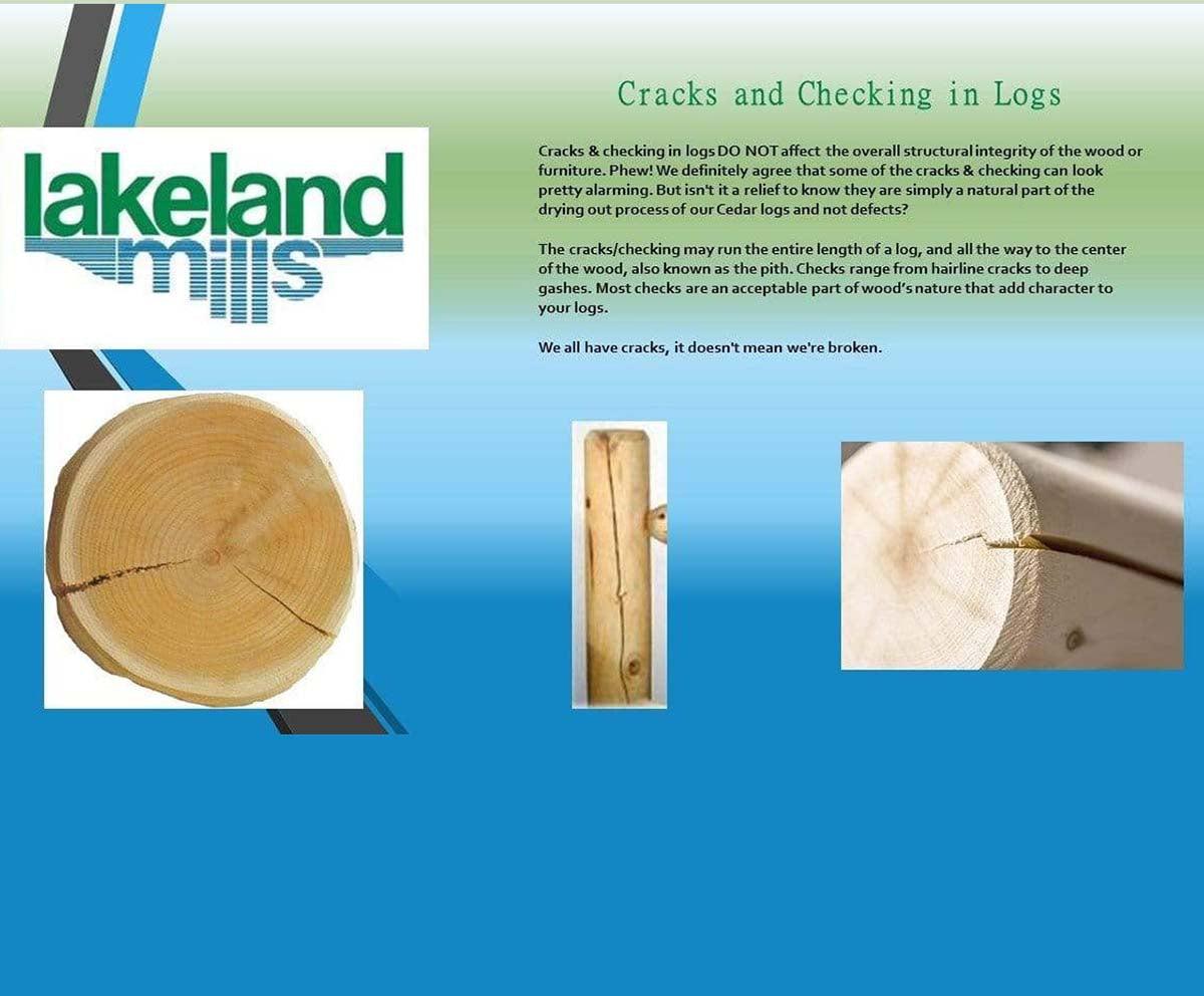 Lakeland Mills Cedar Log 5' Yard Swing