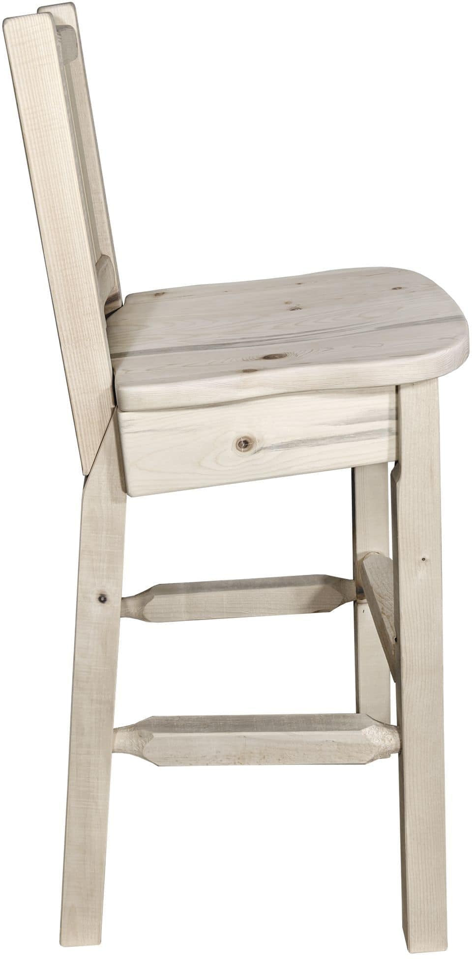 Montana Woodworks Homestead Kollektion Polsterbarsch mit Engraved Design