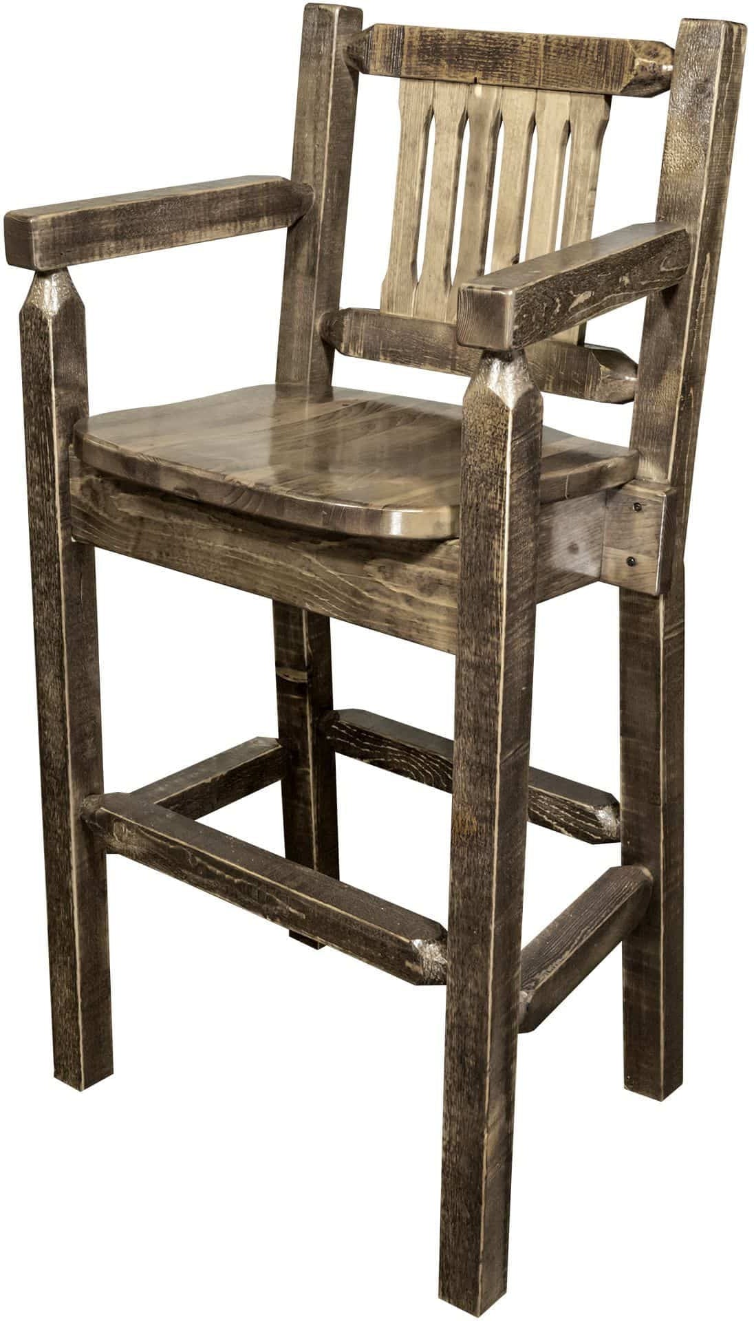 Montana Woodworks Homestead Kollektion Counter Height Captain's Barshocker