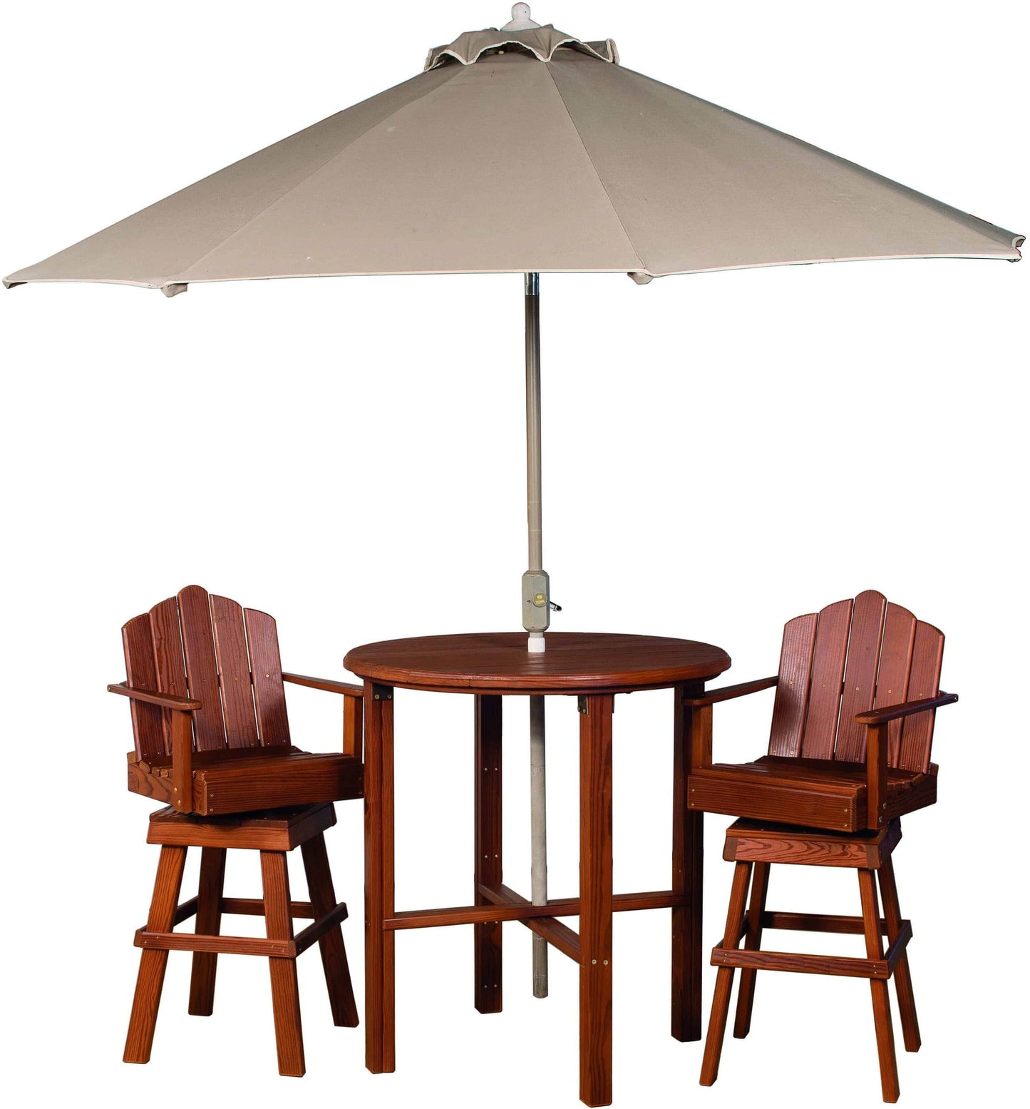 Natur Rasen & Patio Outdoor Holz Bistro Tisch Set