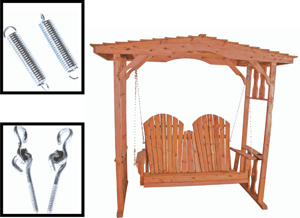 Nature's Rasen & Patio Swing mit Arbor