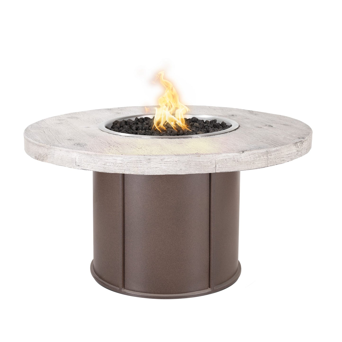 ← Der Outdoor PLUS Fresno 43' Stahl- und Holzkornfeuertisch