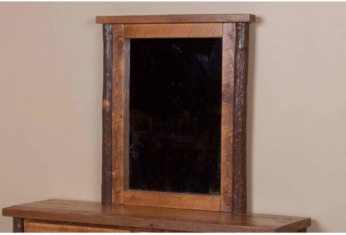 Viking Log Sawtooth Hickory Dressing Mirror