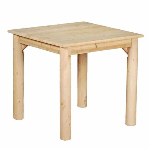 Rocky Top Rustic Cedar Log Square Pub Tisch - 36 Zoll