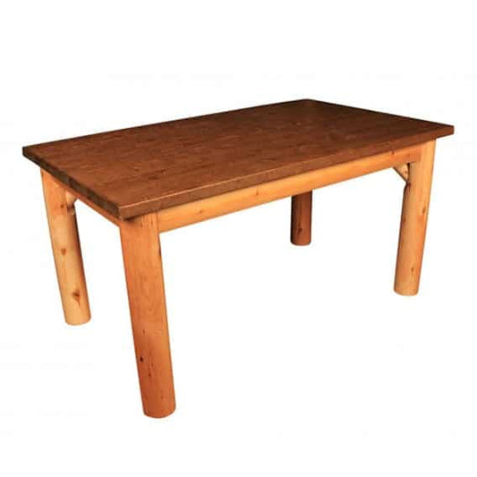 Rocky Top Rustic Cedar Log Rechteckigen Esstisch - 76 Zoll