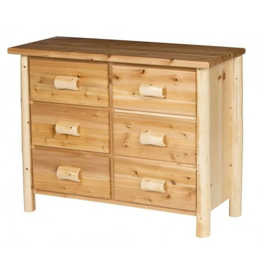 Rocky Top Rustic Cedar Six Drawer Dresser - Klein
