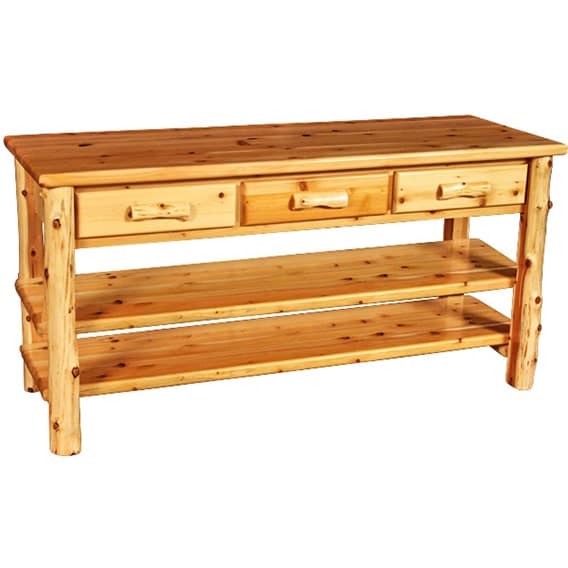 Rocky Top Rustic Cedar Drei Schubladen Entertainment Center