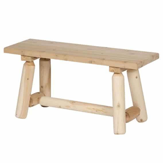 Rocky Top Rustic Cedar Log Bench - 36 Zoll