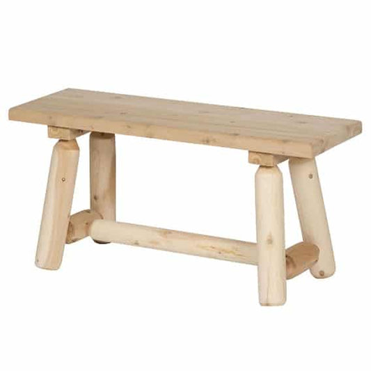 Rocky Top Rustic Cedar Log Bench - 48 Zoll