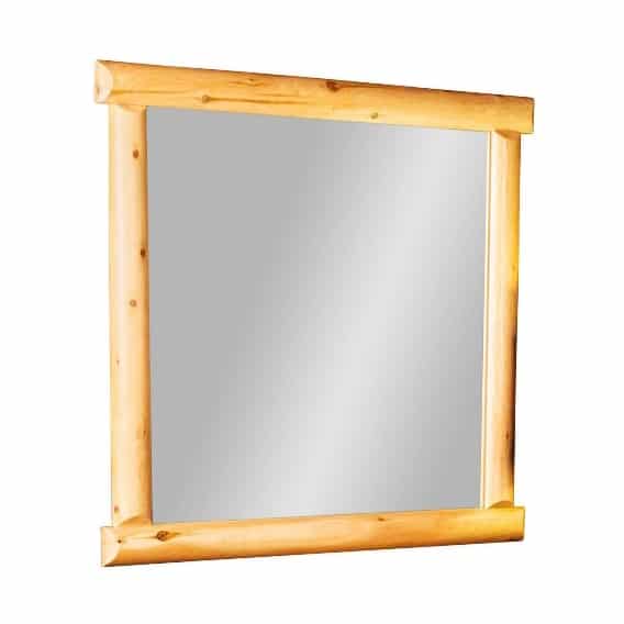 Rocky Top Rustic Cedar Log Framed Mirror - Klein