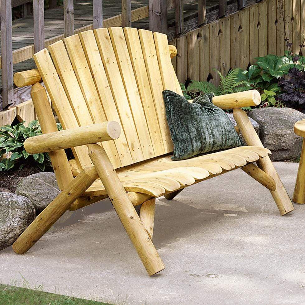 Lakeland Mills Cedar Log Loveseat - 4ft