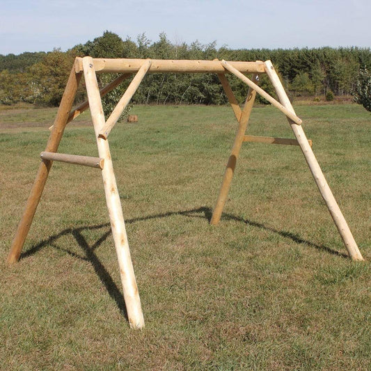 Lakeland Mills Cedar Log A-Frame 5' Swing Mount