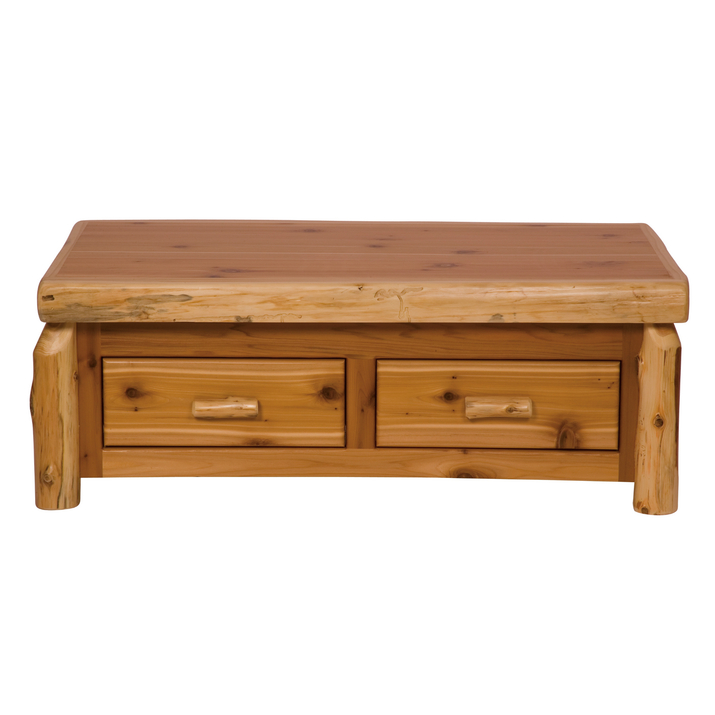 Fireside Lodge Cedar Log Modern Lift Top Couchtisch