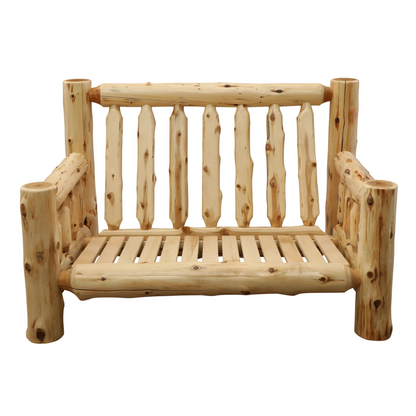 Fireside Lodge Cedar Log Loveseat