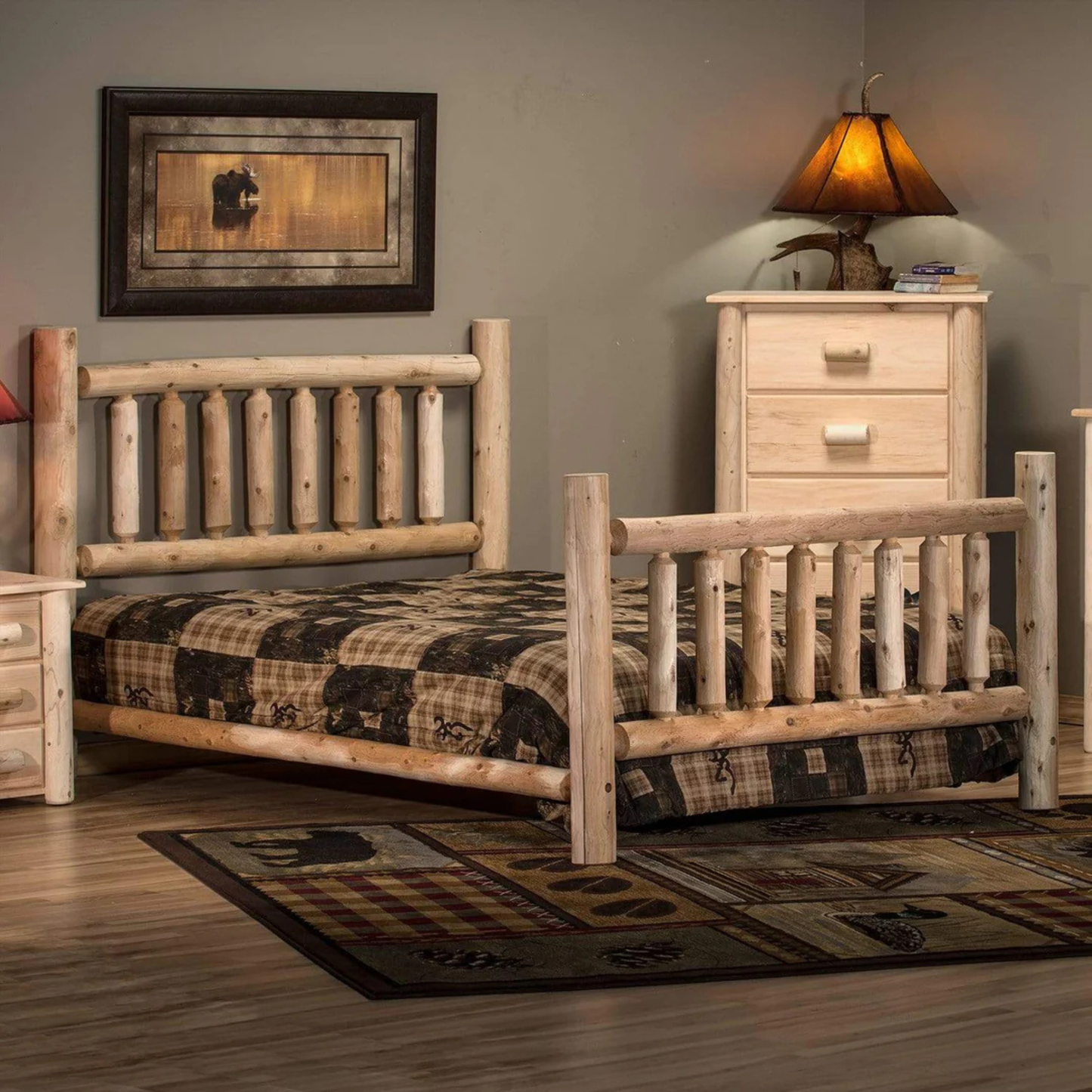 Lakeland Mills Cedar Log Rustic Schlafzimmer Set