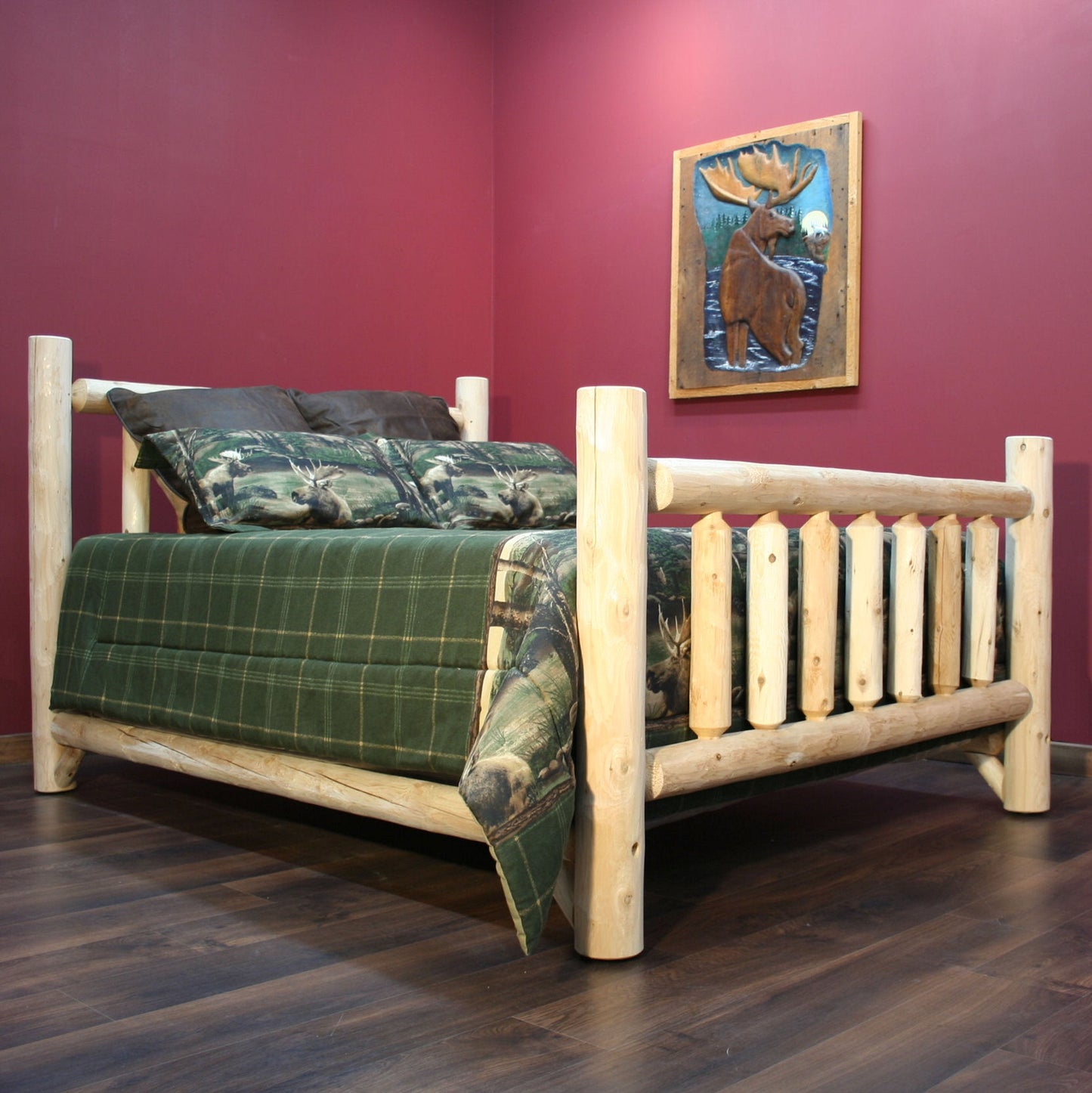 Lakeland Mills Cedar Log Low Post Doppelbett