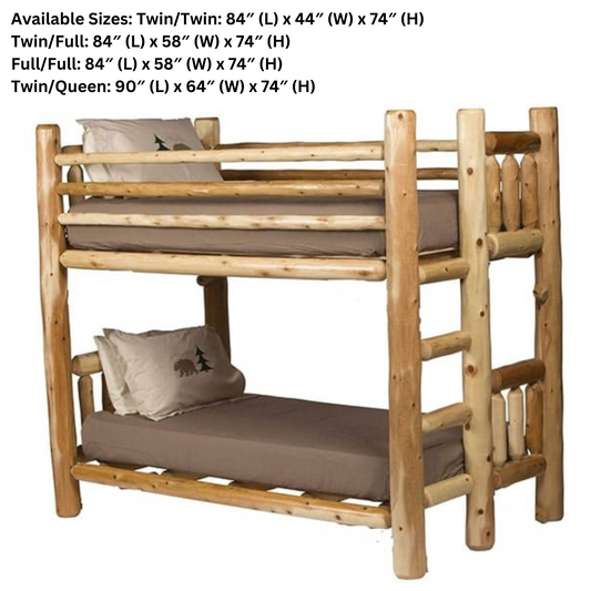 Rocky Top Rustikales Cedar Bunk Bed