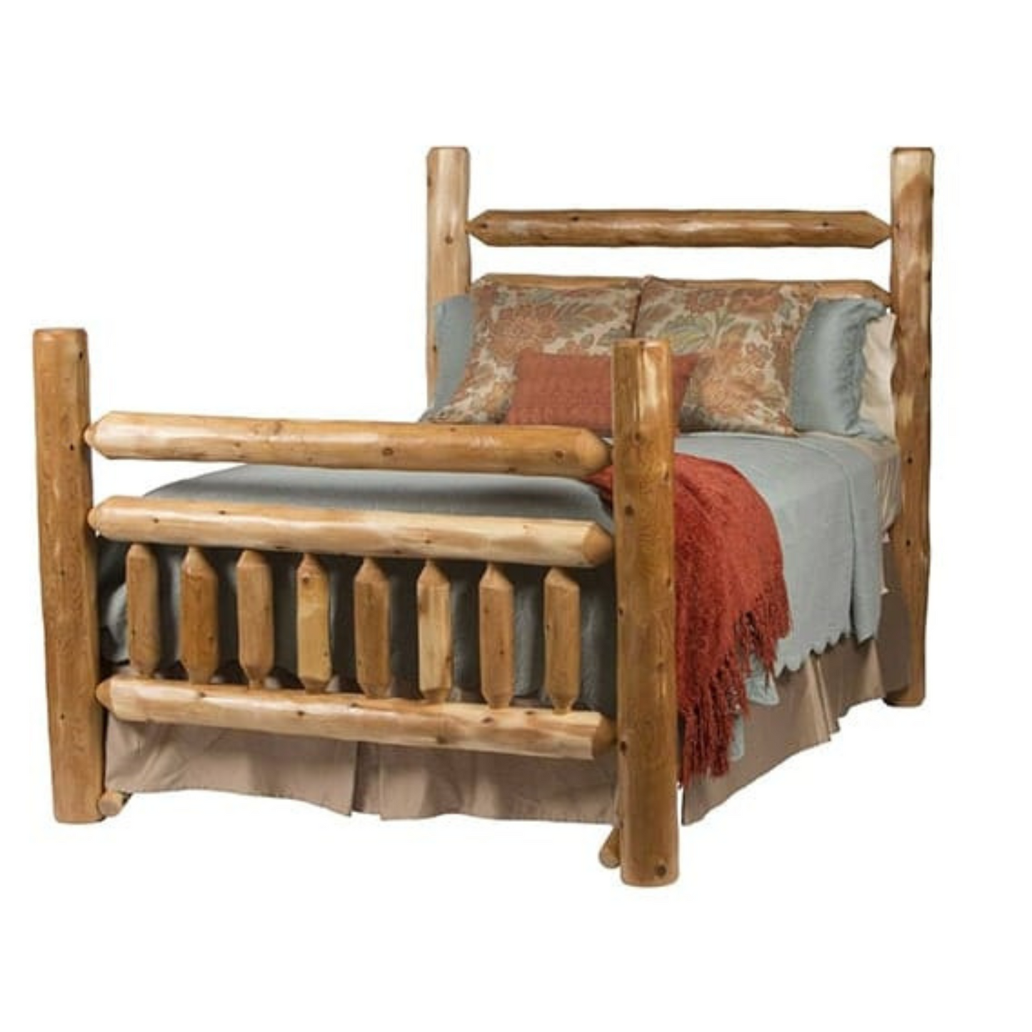 Rocky Top Rustikales Cedar Lodge Bett