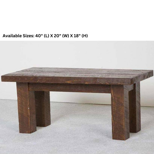 Viking Log Barnwood Couchtisch