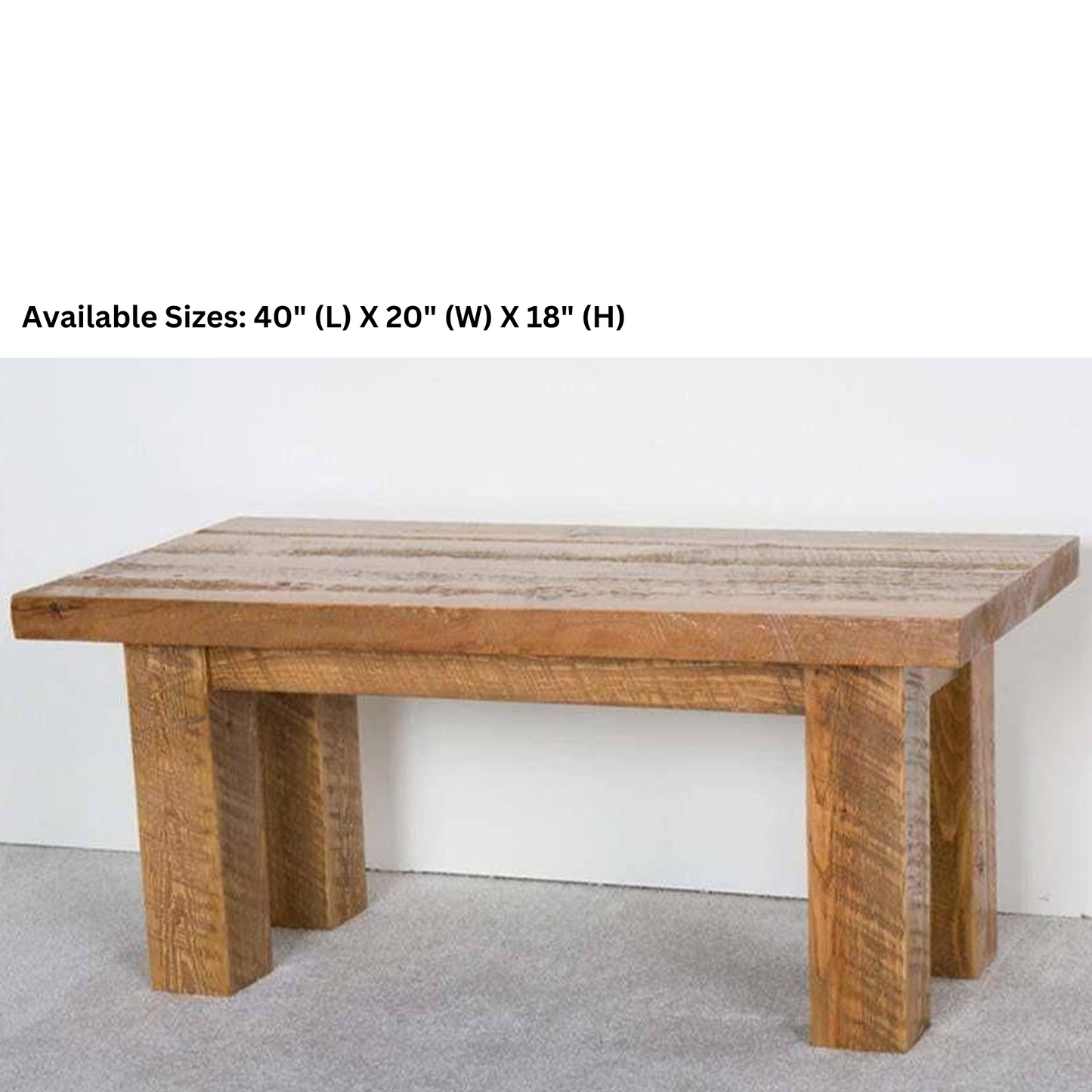 Viking Log Barnwood Couchtisch
