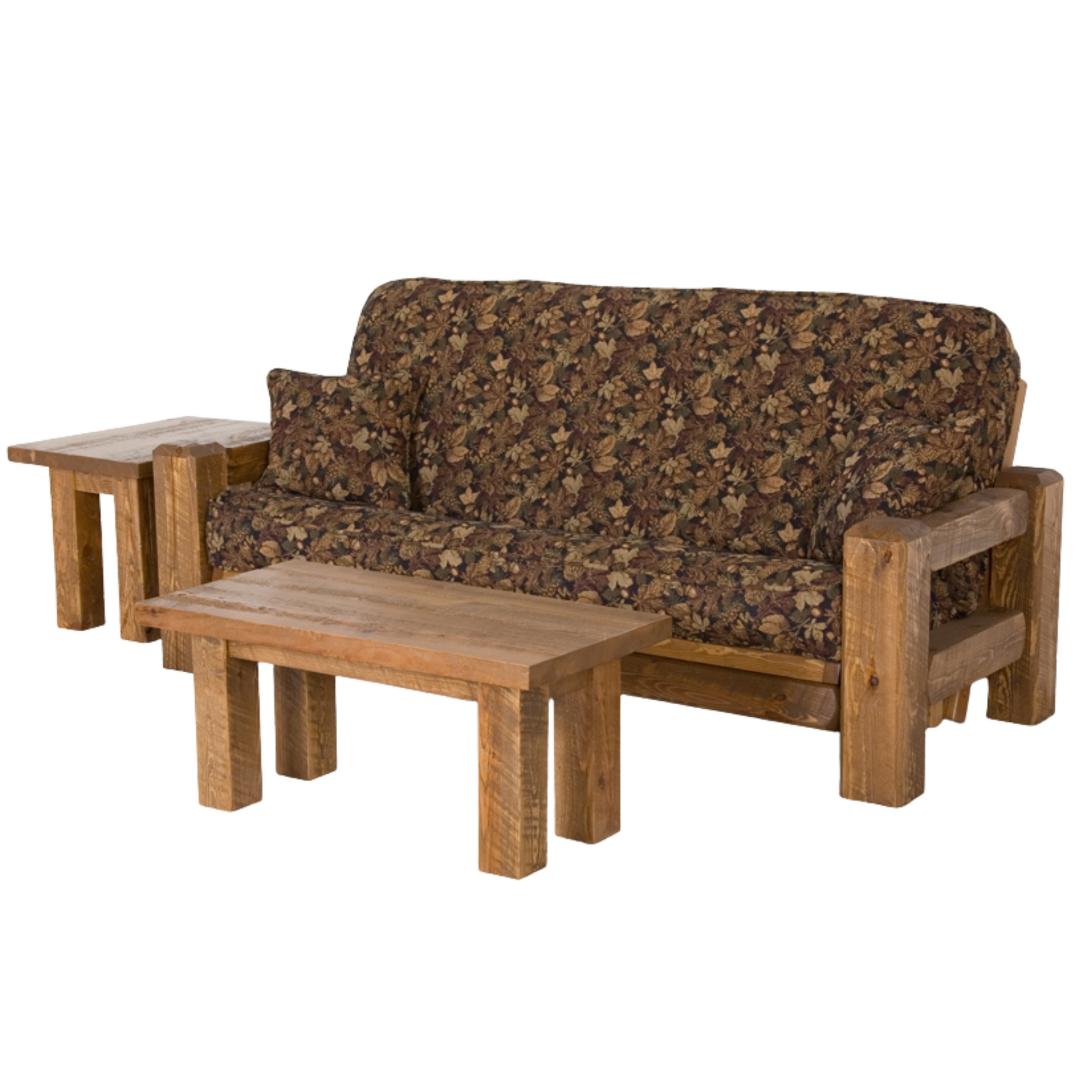 Viking Log Barnwood Loveseat Futon