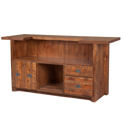 Viking Log Barnwood Home Bar