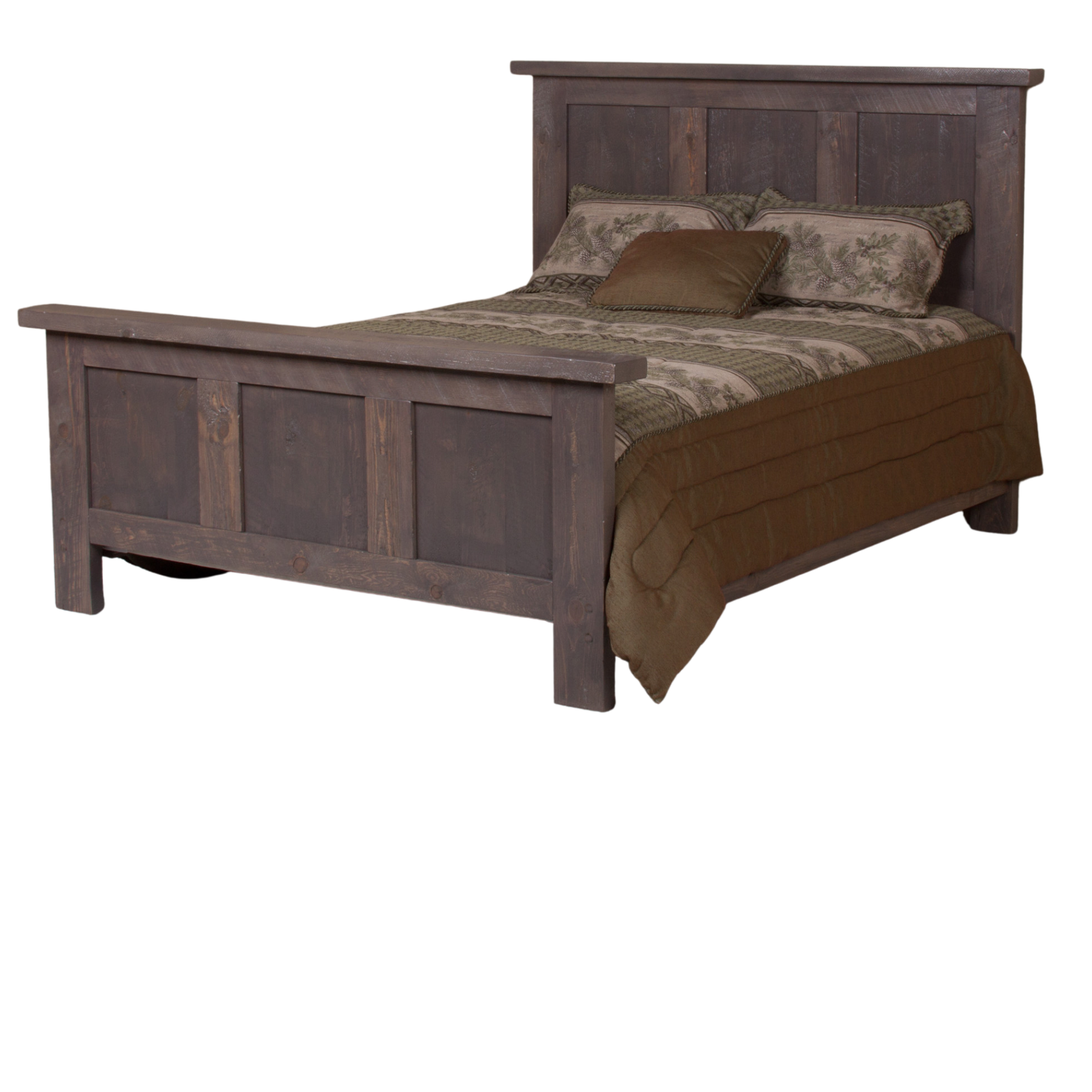 Viking Log Pioneer Barnwood Rustikales Schlafzimmer Set