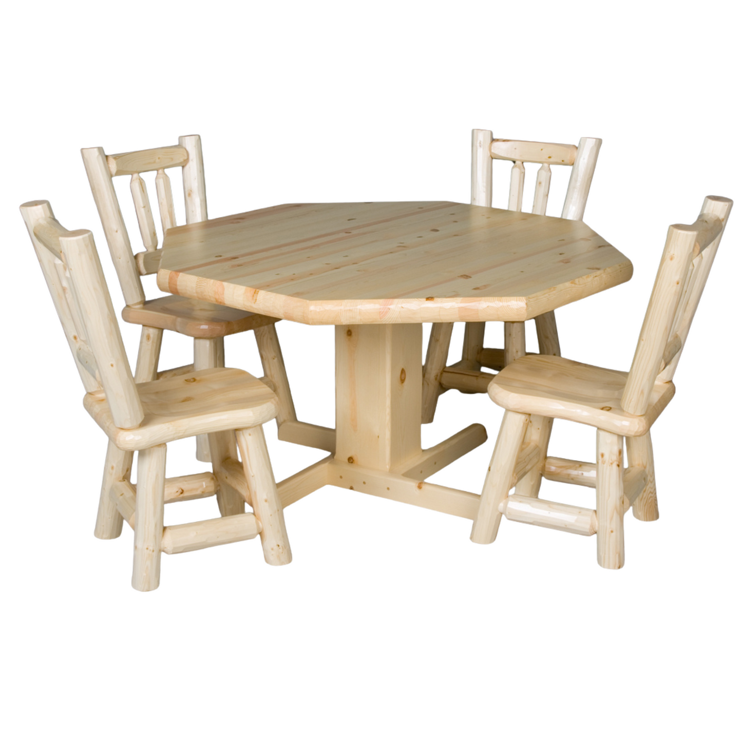 Viking Log Ponderosa Pine Poker Tisch