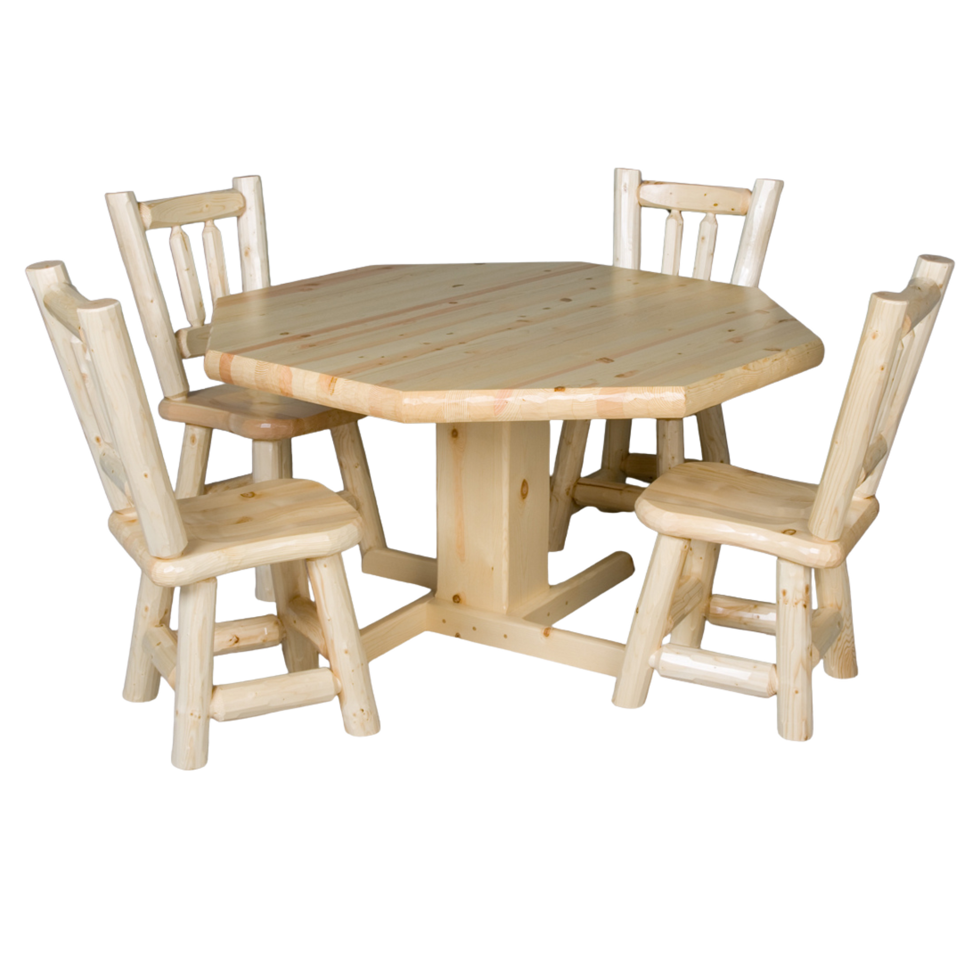 Viking Log Ponderosa Pine Poker Tisch