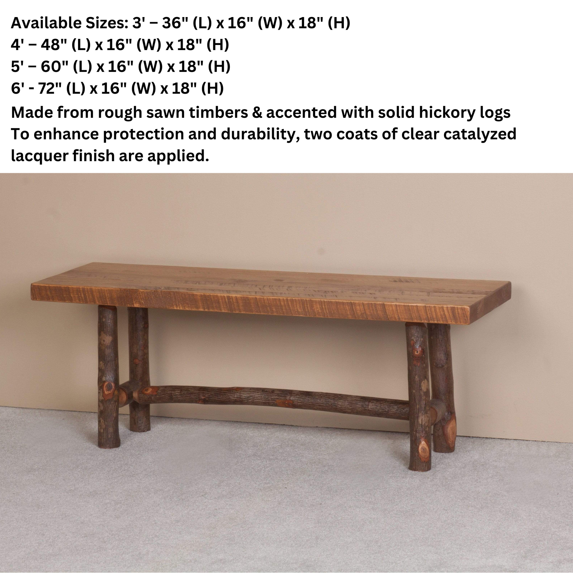 Viking Log Sawtooth Hickory Bank