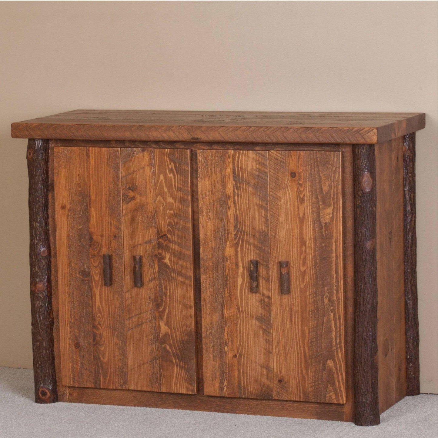 Viking Log Sawtooth Hickory Buffet