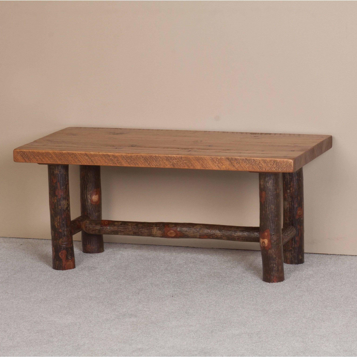 Viking Log Sägezahn Hickory Couchtisch