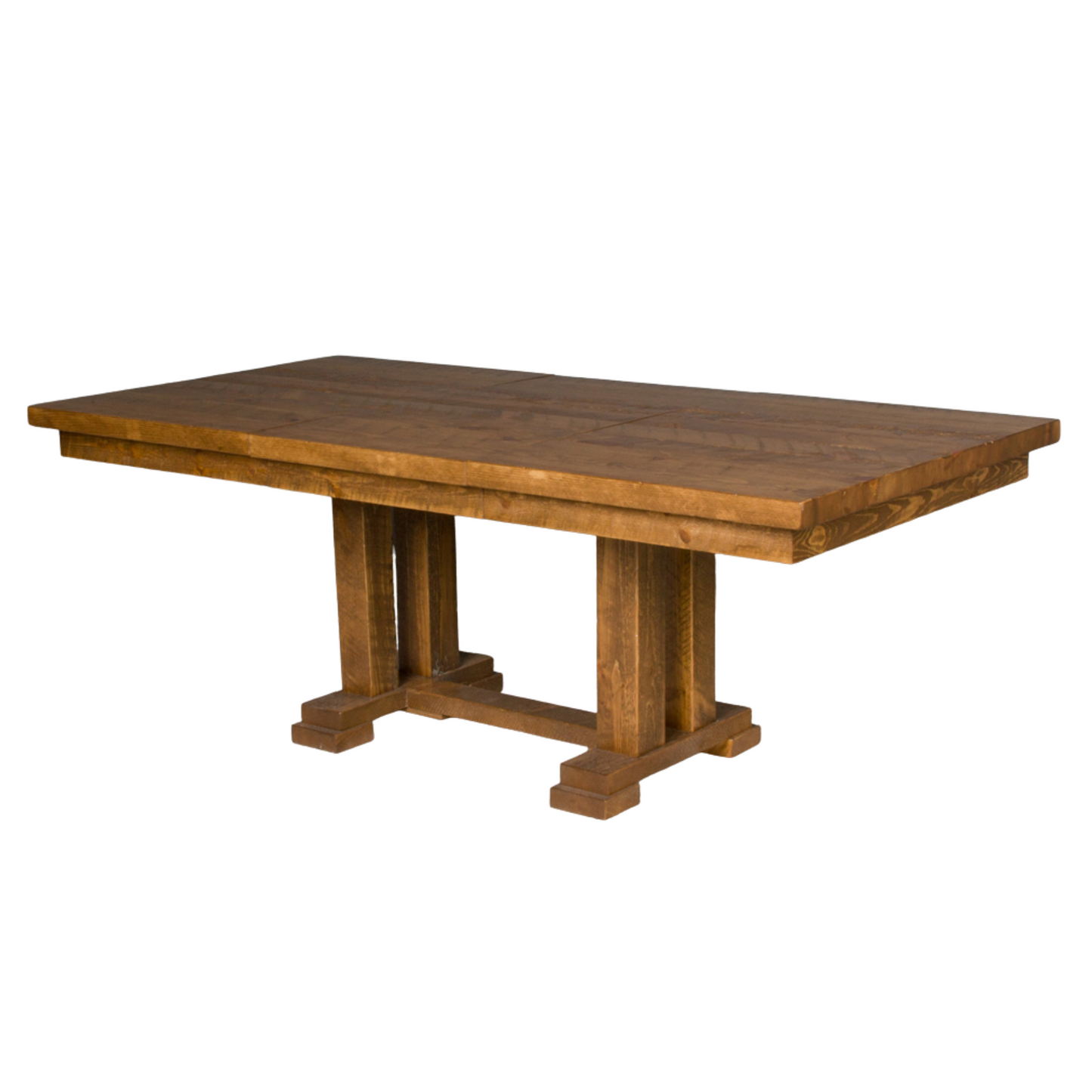 Viking Log Trestle Barnwood Esstisch