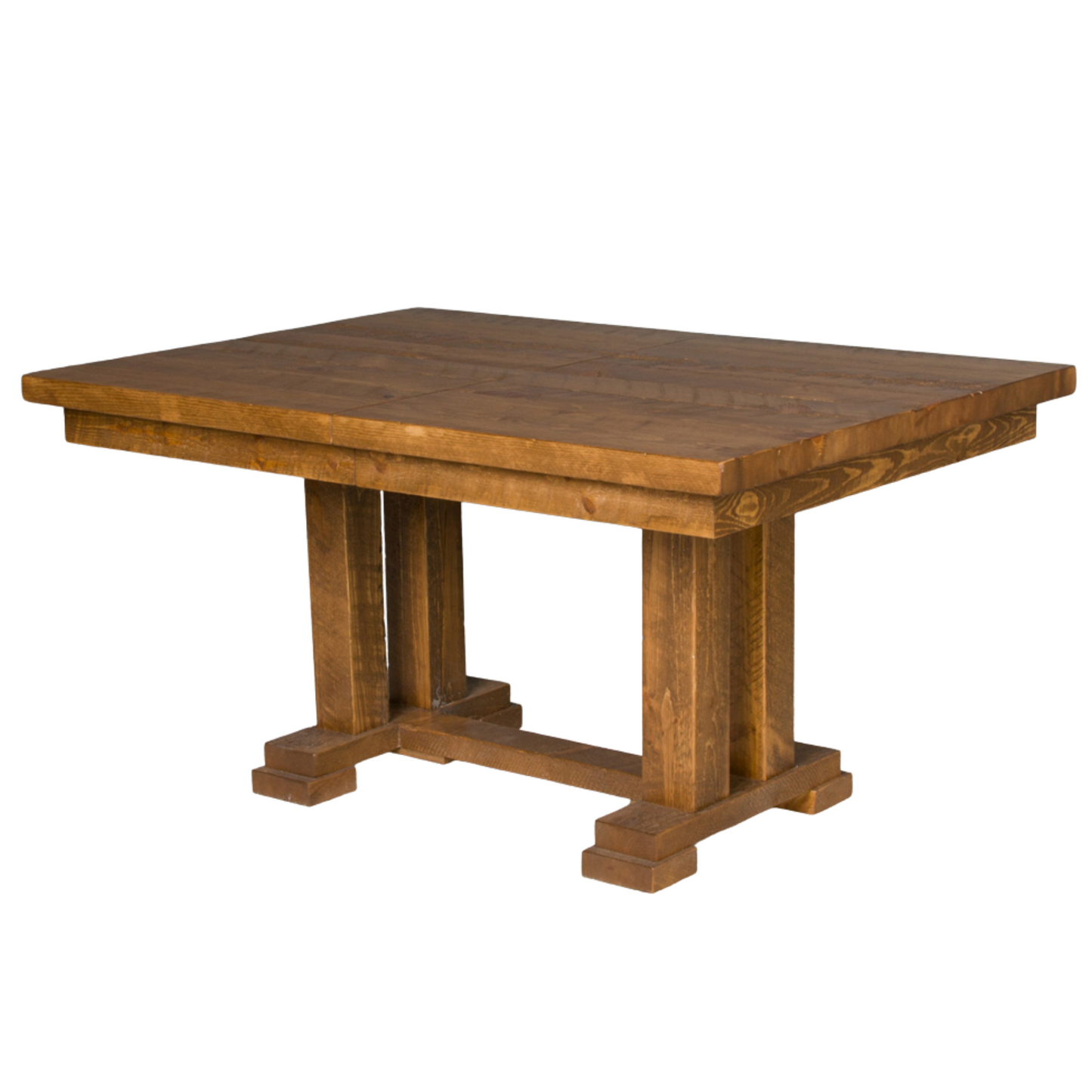 Viking Log Trestle Barnwood Esstisch