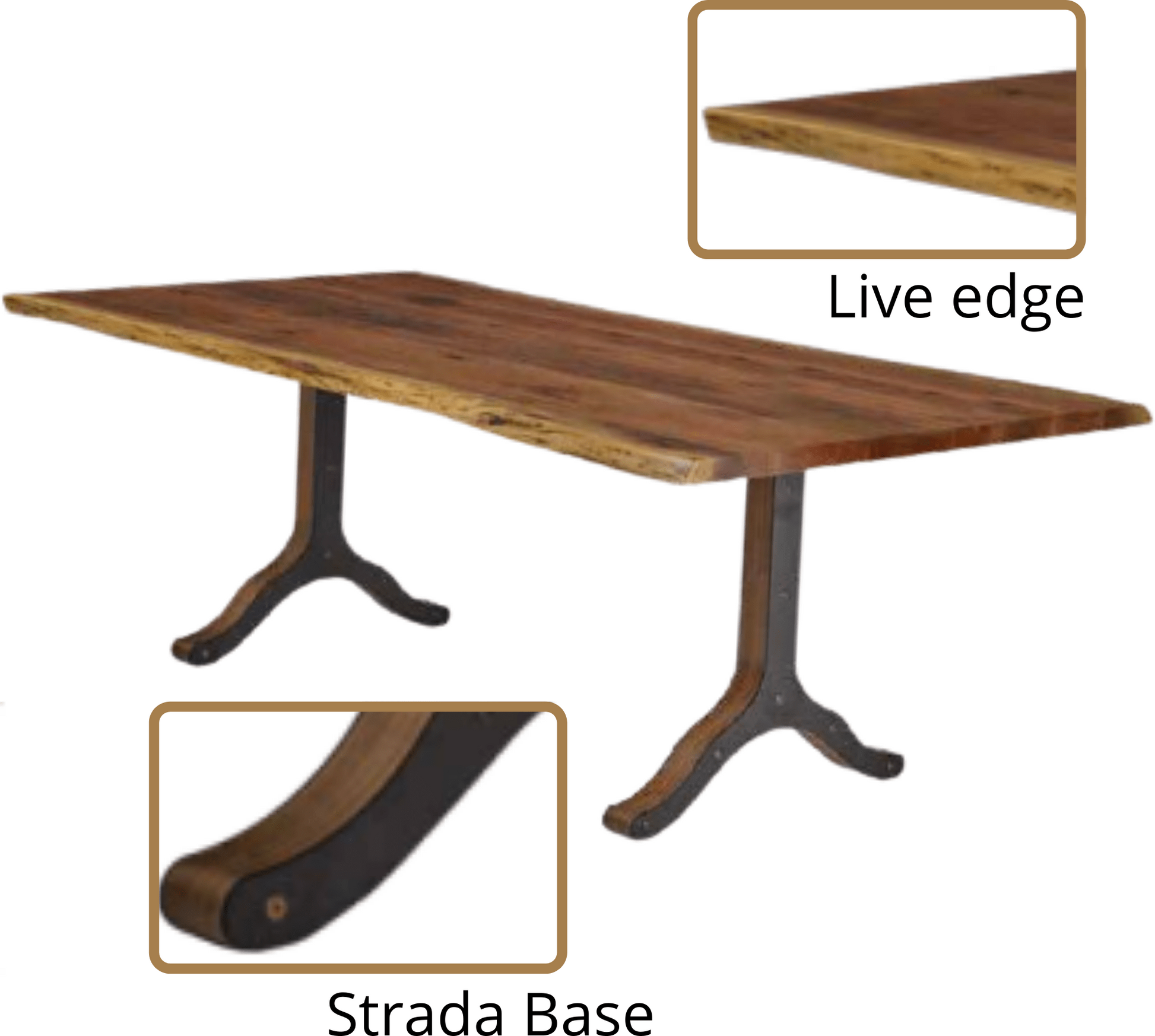Barkman Möbel Strada Base Esstisch - Elegant Esstisch