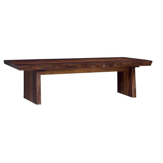 Barkman Möbel Live Edge Bench mit Panel Base