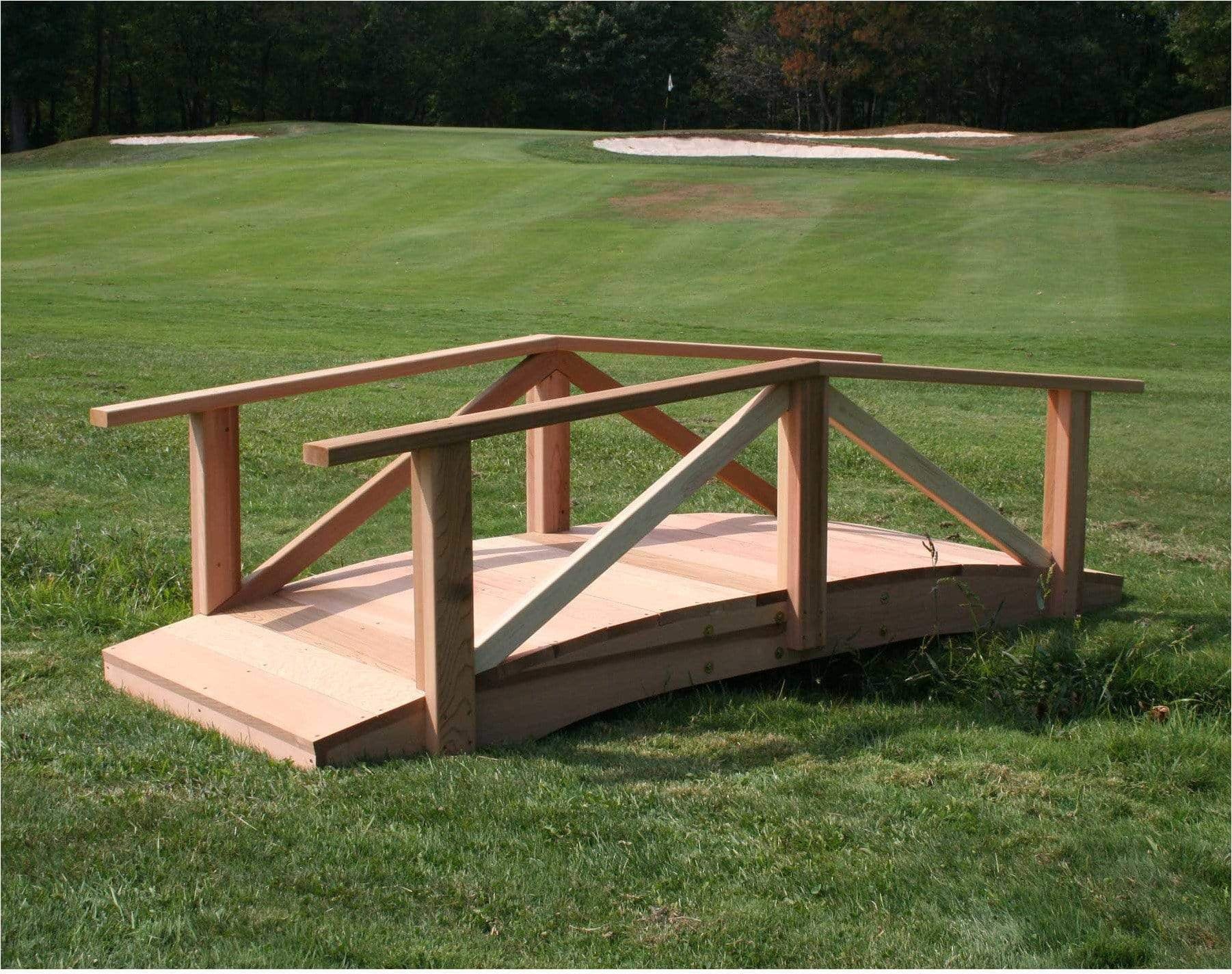 Creekvine Designs 10' Cedar Perle River Garden Bridge