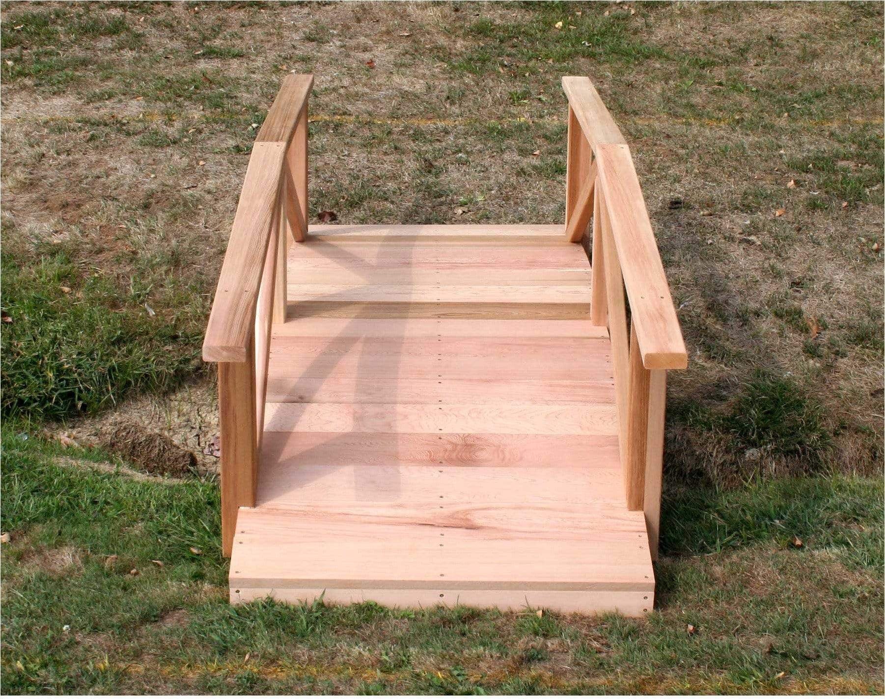 Creekvine Designs 10' Cedar Perle River Garden Bridge