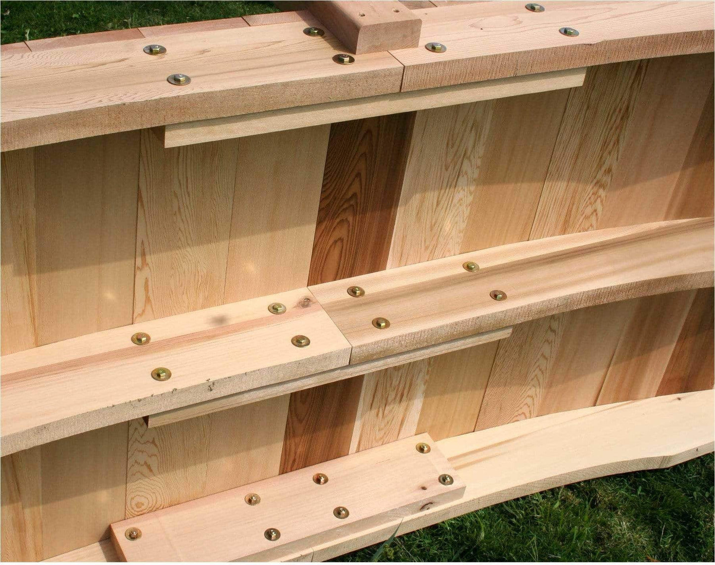 Creekvine Designs 12' Cedar Perle River Garden Bridge
