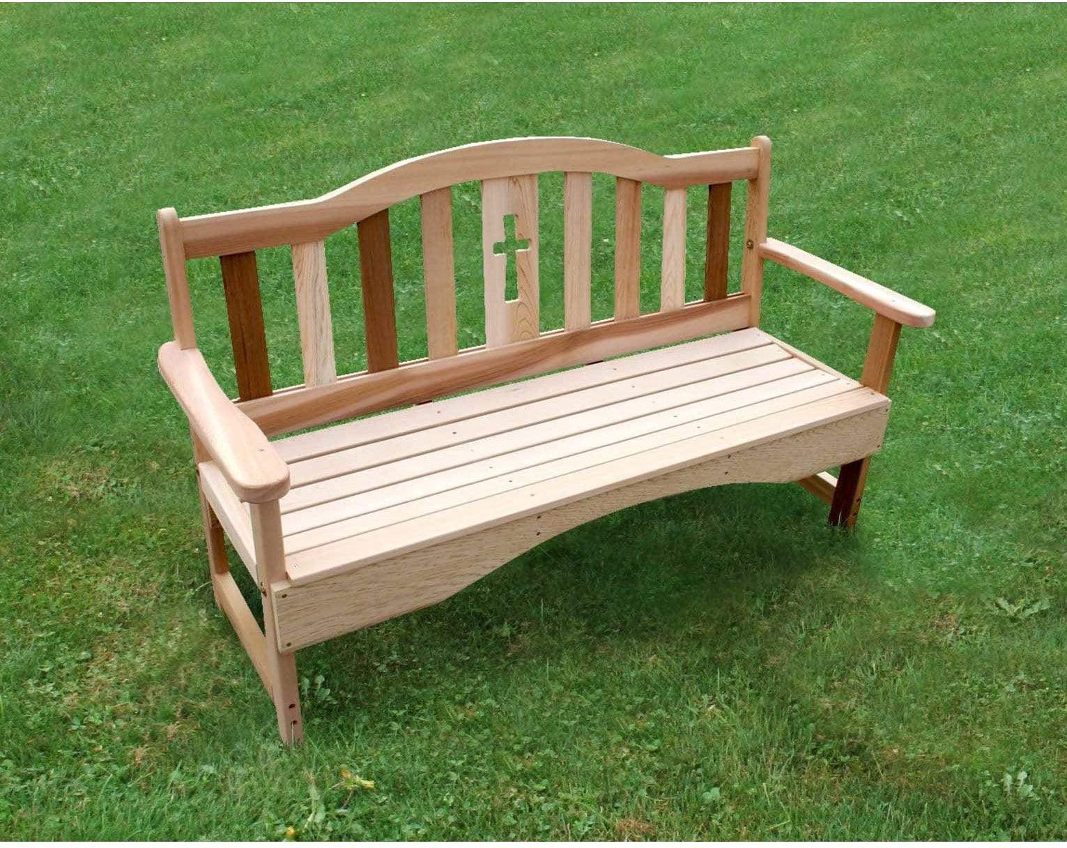 Creekvine Designs Holy Cross Cedar Garden Bench
