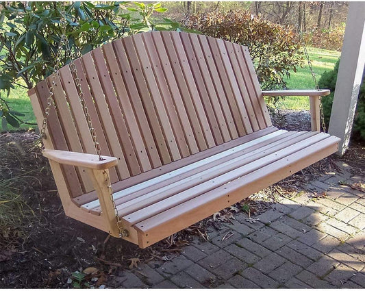 Creekvine Designs Mountaintop Fanback Zedernporch Swing