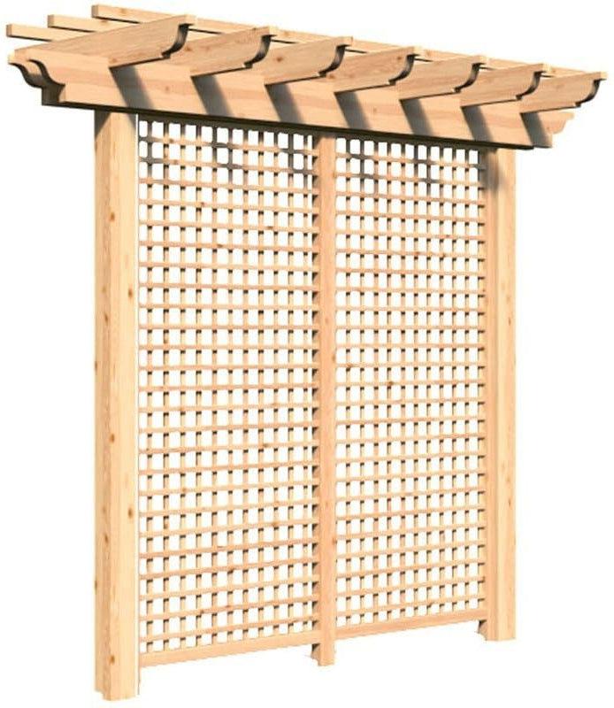 Creekvine Designs Monterrey Cedar Pergola mit Privacy Wall