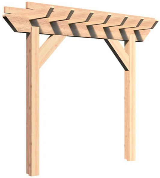 Creekvine Designs Rough Cut Monterrey Cedar Pergola