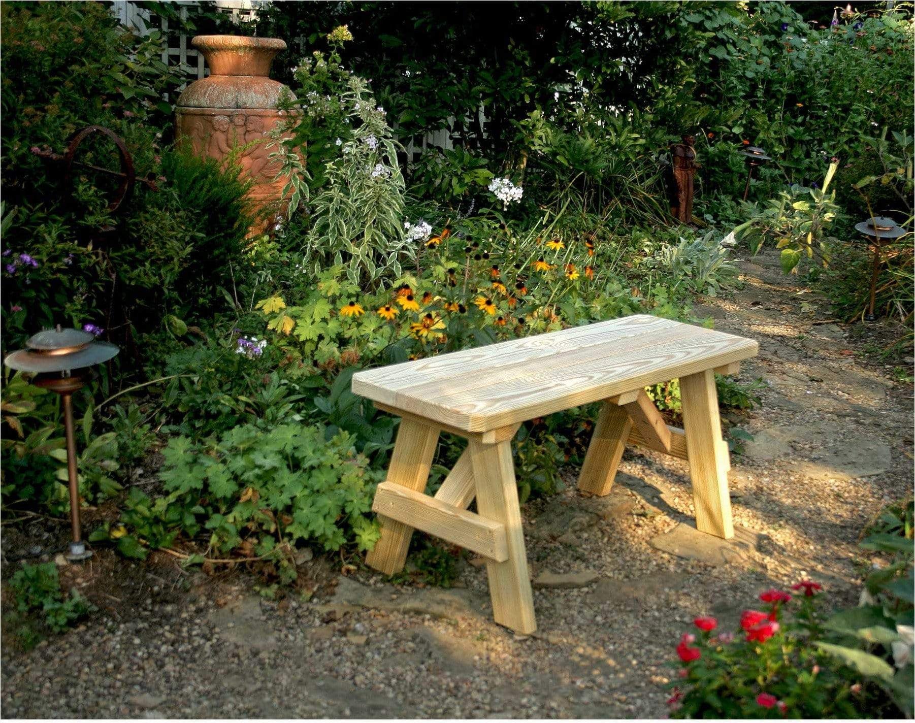 Creekvine Designs 30' Behandelte Kiefer Traditionelle Gartenbank
