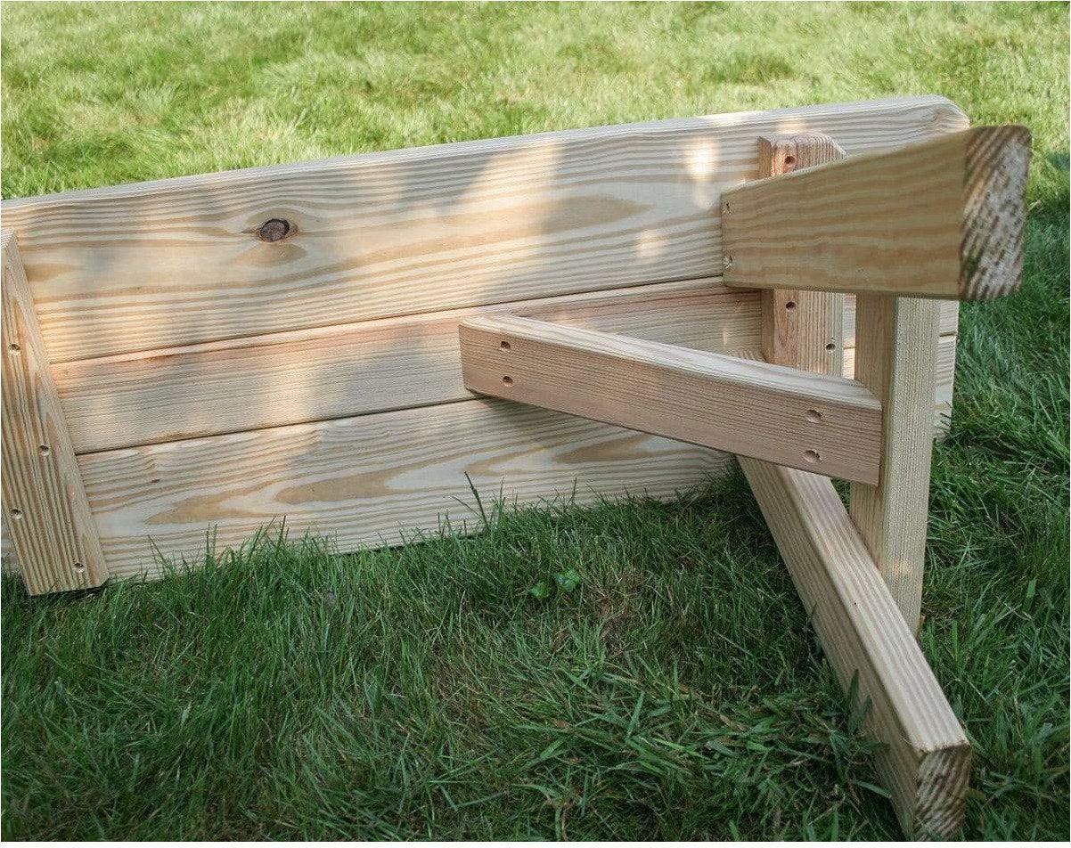 Creekvine Designs 30' Behandelte Kiefer Traditionelle Gartenbank