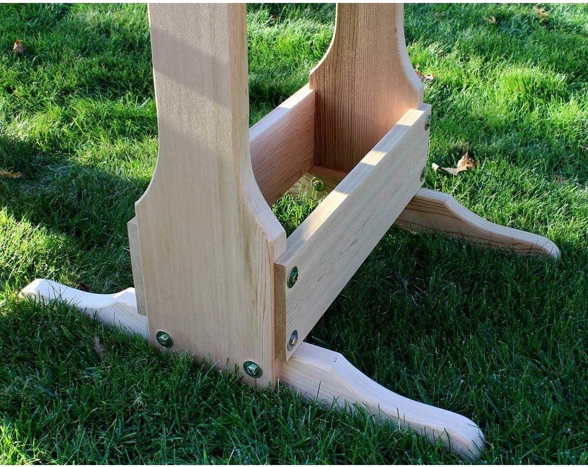 Creekvine Designs Cedar Round Trestle Dining Set