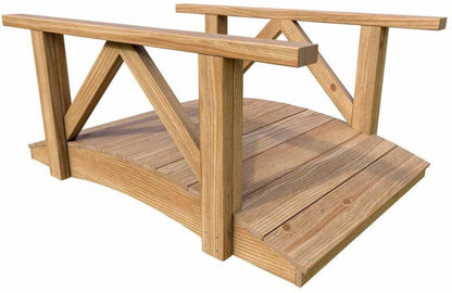 Creekvine Designs 4' Cedar Perle River Garden Bridge
